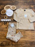 Baby unisex setje wibra shirtje broekje beige maat 68, Ophalen of Verzenden, Nieuw, Jongetje of Meisje, Setje