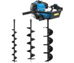Motor- grondboor 3 Pk incl. 3 grondboren 100, 150 en 200 mm,, Ophalen of Verzenden, Nieuw, Grondboor