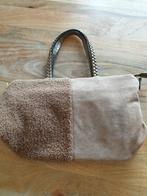 Dames tas, handtas, shopper, bruin, suède look, zgan, Ophalen of Verzenden, Zo goed als nieuw, Bruin, Handtas