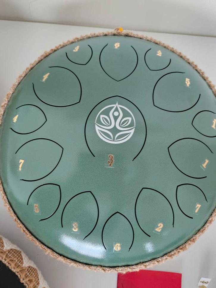 Groene Ohana Drums Tongue Drum - incl. toebehoren, Muziek en Instrumenten, Percussie, Gebruikt, Ophalen of Verzenden