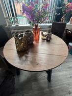 Ronde tafel, Huis en Inrichting, Tafels | Eettafels, Ophalen, 100 tot 150 cm, Rond, Zo goed als nieuw