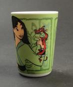 DISNEY beker MULAN & MUSHU 1990's Arcopal France, Verzenden, Overige figuren, Gebruikt, Servies