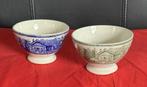 2x spoelkom BFK, serie Alpes, kleur groen/blauw Boch Freres, Antiek en Kunst, Antiek | Servies los, Ophalen