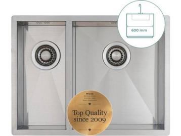 Spoelbak dubbel 59x44,4 cm Rvs beschikbaar voor biedingen