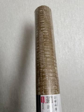 Nieuw 1 rol vlies behang goud bruin beige beschikbaar voor biedingen