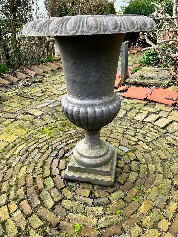 grote gietijzeren tuinvaas 95 cm, Tuin en Terras, Tuinvazen, Gebruikt, Ophalen