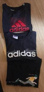 3 zwarte t-shirt: 2 Adidas en 1 skatelife van Gémo - 11-12j, Gebruikt, Ophalen of Verzenden