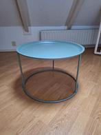 Groen ijzeren bijzettafel / dienblad, Ophalen, Gebruikt, 50 tot 100 cm, Rond