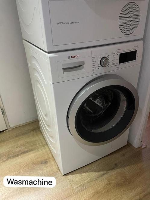 Set Wasmachine & warmtepompdroger Bosch serie 8, Witgoed en Apparatuur, Wasmachines, Zo goed als nieuw, Ophalen