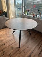 Ronde tafel, Huis en Inrichting, Tafels | Eettafels, Ophalen, Gebruikt, Rond, Metaal