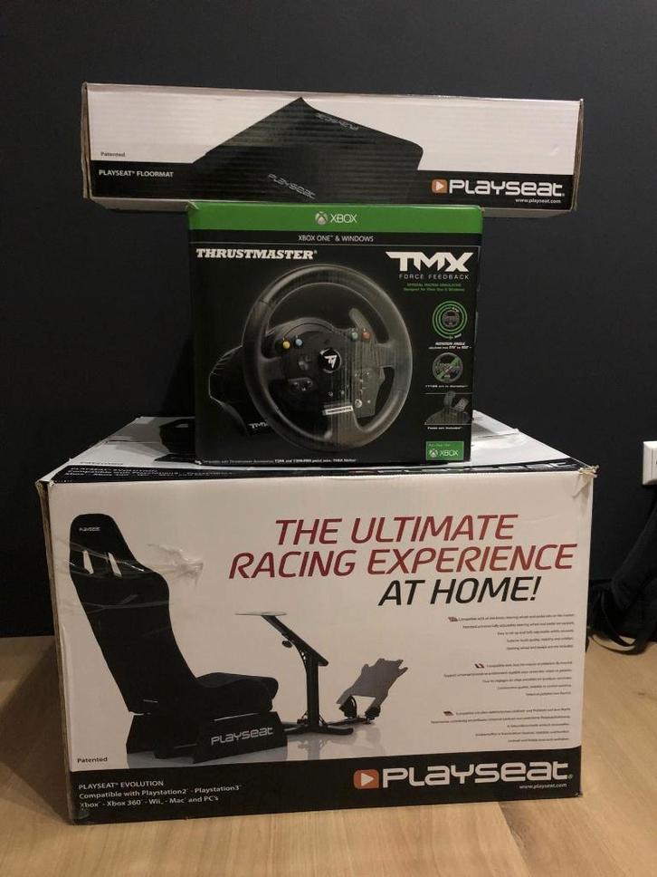 Playseat Evolution Racestoel set incl. mat en stuur, Spelcomputers en Games, Spelcomputers | Sony PlayStation Consoles | Accessoires