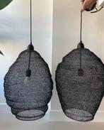 Twee hanglampen 60x35 cm (ook los te koop), Metaal, Industrieel, boho, Zo goed als nieuw, 50 tot 75 cm