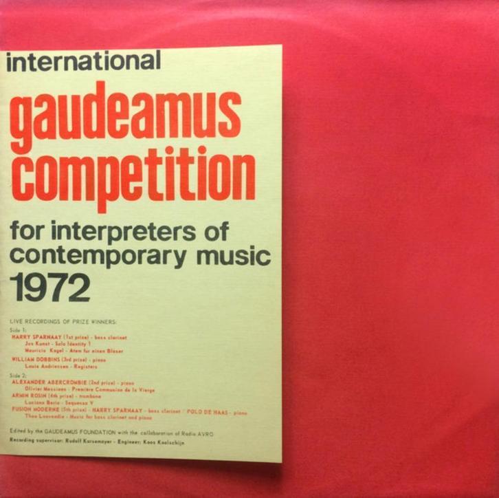 International Gaudeamus Competition 1972 Contemporary Music, Cd's en Dvd's, Vinyl | Klassiek, Zo goed als nieuw, 12 inch, Ophalen of Verzenden