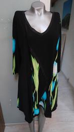 Magna prachtig tuniek 44/46 zwart groen blauw, Verzenden, Blouse of Tuniek, Zwart, Magna