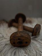 Twee houten klossen spoel vintage, Antiek en Kunst, Ophalen of Verzenden