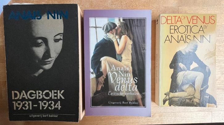 3 boeken van Anaïs Nin- 1x Engels, 2x Nederlands, Boeken, Romans, Gelezen, Verzenden