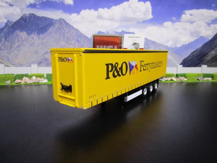 Wsi 04-2210 P&O Ferrymasters , Schuifzeilen Oplegger 3as., Hobby en Vrije tijd, Modelauto's | 1:50, Nieuw, Bus of Vrachtwagen