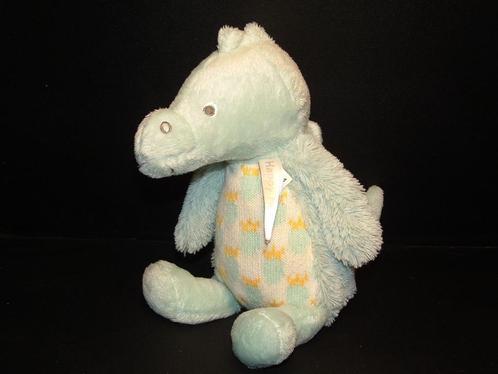 HAPPY HORSE KROKODIL CROCODILE COOPER VELOURS MINTGROEN MET, Kinderen en Baby's, Speelgoed | Knuffels en Pluche, Nieuw, Overige typen