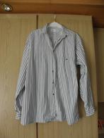 Goedkoop groen blauw wit katoenen streep overhemd CAPTAIN L, Ophalen of Verzenden, Halswijdte 41/42 (L), Gedragen, Captain