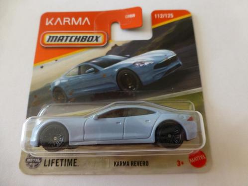 Matchbox Karma Revero blauw, Hobby en Vrije tijd, Modelauto's | Overige schalen, Nieuw, Auto, Ophalen of Verzenden