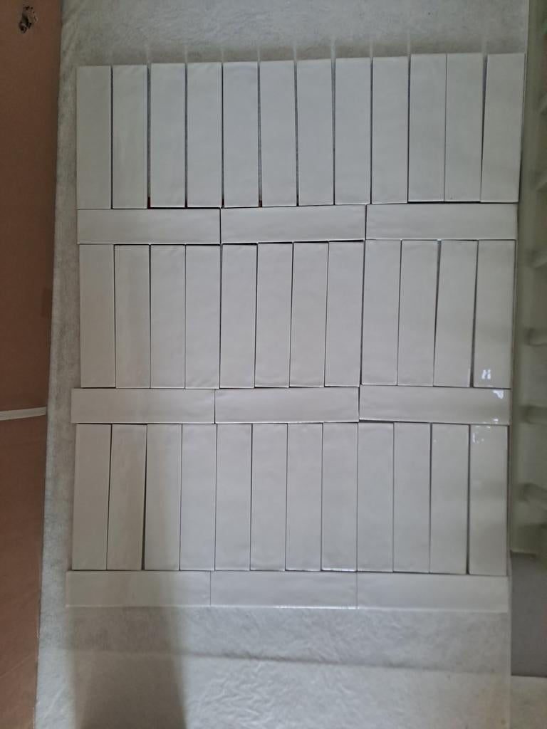 Bijna 3 pakken wandtegels - Nieuwstaat, Doe-het-zelf en Verbouw, Tegels, Zo goed als nieuw, Wandtegels, Keramiek, 20 tot 40 cm