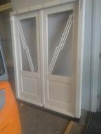 Kozijn met dubbele tuindeuren, Doe-het-zelf en Verbouw, Deuren en Horren, 120 cm of meer, Nieuw, Ophalen of Verzenden, Buitendeur