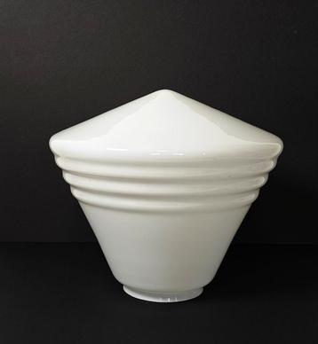 Art Deco glazen lampenkap. Schoollamp. Gispen. Formaat XL  beschikbaar voor biedingen