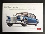 Brochure CMC Mercedes-Benz 600 Pullman Landaulet 1965-1981, Boeken, Auto's | Folders en Tijdschriften, Ophalen of Verzenden, Zo goed als nieuw