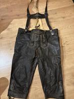 Te koop: echte leren lederhose, maat XL, Ophalen, Carnaval, Overige maten, Zo goed als nieuw