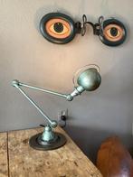 Jieldé lamp met 2 armen, vespa groen, industrieel., Antiek en Kunst, Ophalen of Verzenden