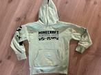Lichtgroene Mindcraft trui maat 140, Ophalen of Verzenden, Zo goed als nieuw, Trui of Vest