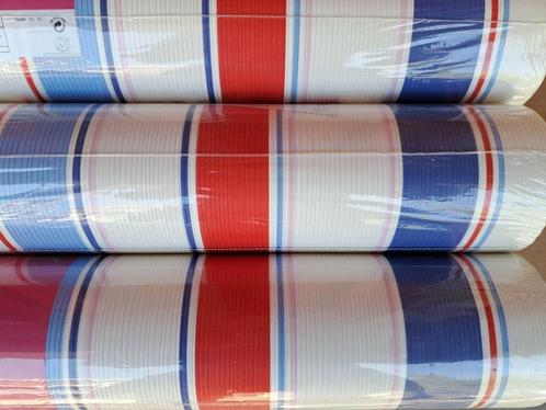 3 rollen STREPEN BEHANG met reliëf - BN 45902, Huis en Inrichting, Stoffering | Behang, Blauw, Rood, Wit, Roze, minder dan 10 m²