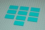 L1394 Tegels 2x4 turquoise 10 st., Ophalen of Verzenden, Gebruikt, Losse stenen, Lego