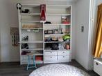 Witte houten kast met bureau plank, Huis en Inrichting, Kasten | Overige, Ophalen, Gebruikt