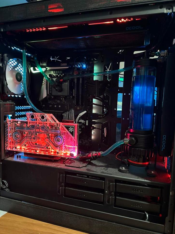 Watergekoelde Gaming PC – RTX 3080 – i9-9900K – 32GB RAM, Computers en Software, Desktop Pc's, Gebruikt, Onbekend, HDD, SSD, 32 GB