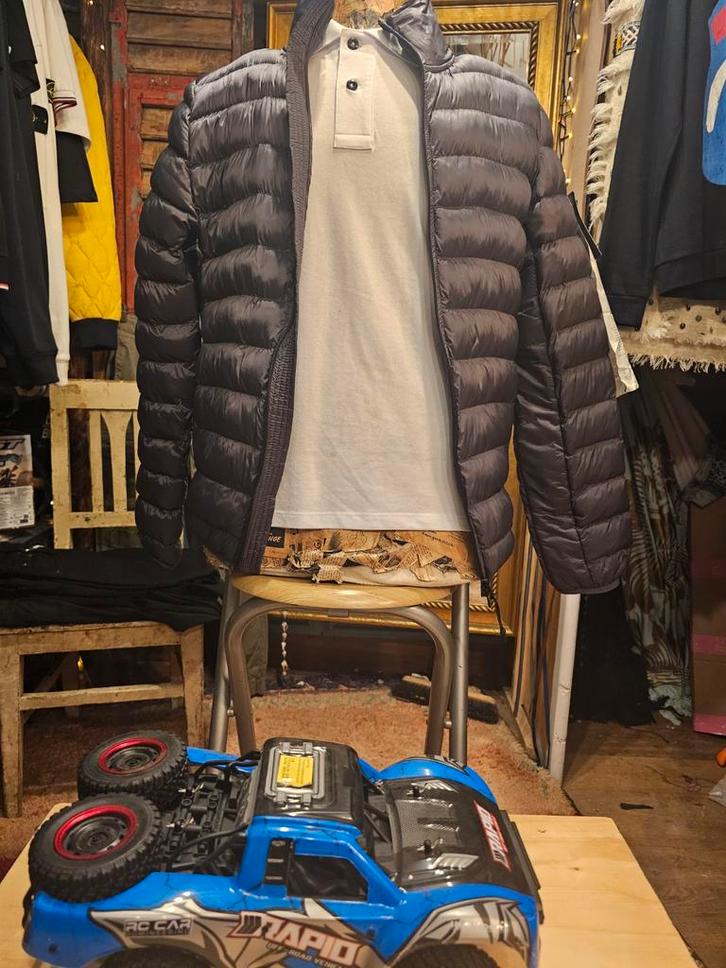 Sto-ne Is-land Puffer Jacket - Tussenjas, Kleding | Heren, Jassen | Zomer, Nieuw, Maat 48/50 (M), Grijs, Ophalen of Verzenden