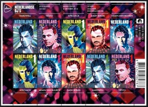 2014 Vel Nederlandse DJ's Postfris., Postzegels en Munten, Postzegels | Nederland, Postfris, Verzenden