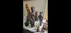 Collectie Houten Afrikaanse Beelden, Ophalen, Gebruikt, Bruin, Hout