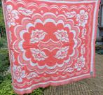 Vintage LEIDEN jaren 1950 oud roze wollen deken 1.65x2.15 mt, Gebruikt, Tweepersoons, Ophalen of Verzenden, Deken of Dekbed