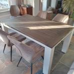 Eettafel 4 tot 8 personen, Huis en Inrichting, Tafels | Eettafels, Ophalen, Gebruikt, 50 tot 100 cm, Landelijk