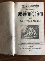 1771en 1772 Neue Bibliothek der schönen Wissenschaften., Ophalen of Verzenden