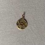 Munt hanger citrien steen 14 karaat goud vintage, Sieraden, Tassen en Uiterlijk, Kettinghangers, Verzenden, Zo goed als nieuw