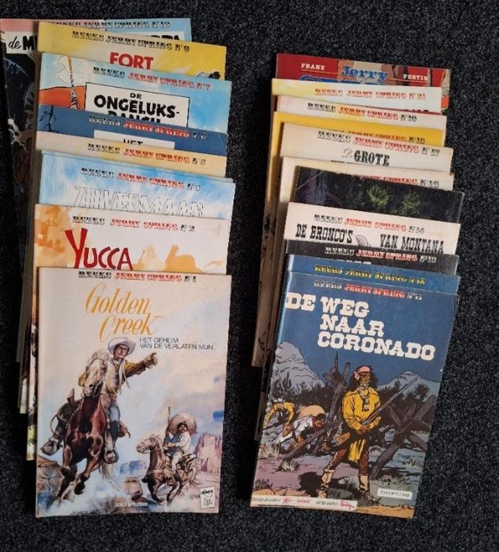 Jerry Spring, 22 stuks stripboeken, Boeken, Stripboeken, Gelezen, Complete serie of reeks, Ophalen of Verzenden
