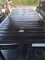 ikea tuintafel met stoelen, Tuin en Terras, Ophalen of Verzenden, Gebruikt, Rechthoekig, Hout