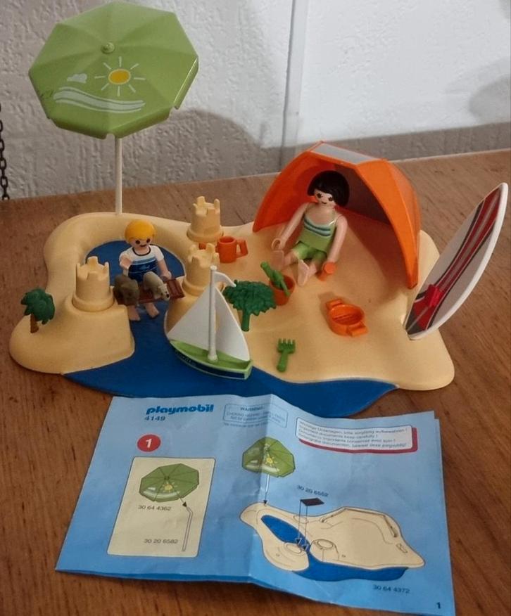 Playmobil 4149. Set strandvakantie set., Kinderen en Baby's, Speelgoed | Playmobil, Zo goed als nieuw, Complete set, Ophalen of Verzenden