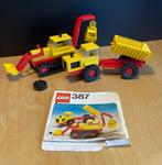 Lego 387 Legoland Excavator and Dumper uit 1976, Complete set, Gebruikt, Ophalen of Verzenden, Lego