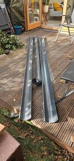 Rvs dakgoot regenpijp afvoer aansluitstuk, nieuw grijs, Nieuw, Rvs, 80 mm of meer, Dakgoot