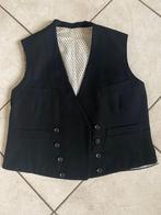 Vintage gilet, maat S, Ophalen of Verzenden, Gedragen, Zwart