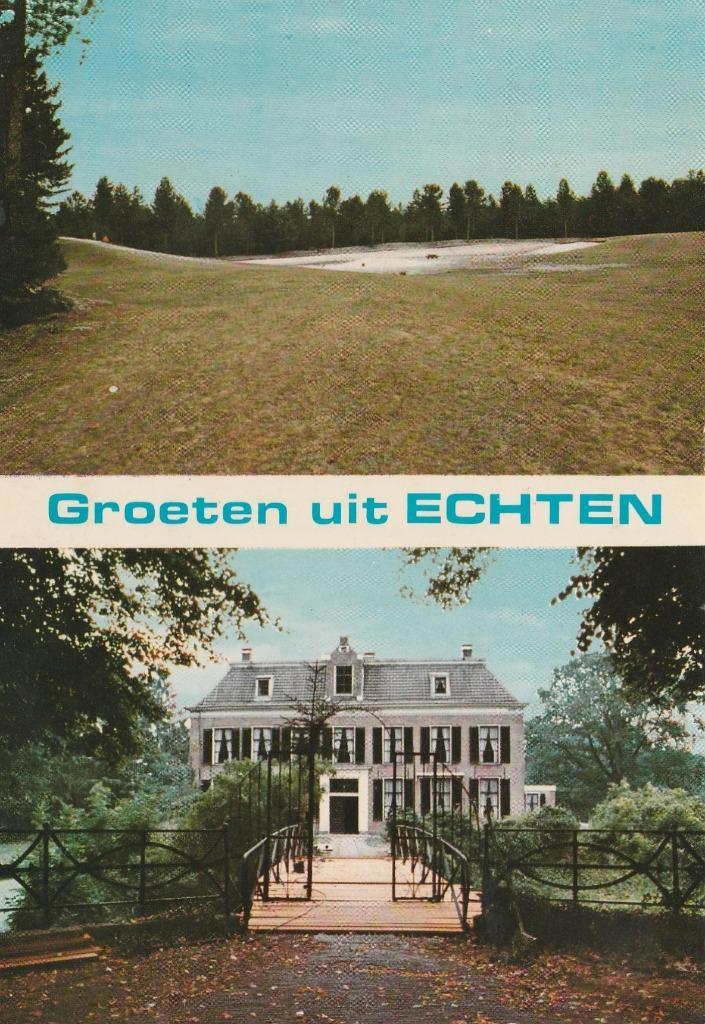 ECHTEN Heide Landgoed Groeten, Verzamelen, Ansichtkaarten | Nederland, Gelopen, Drenthe, 1960 tot 1980, Verzenden