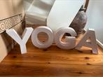 Kartonnen letters / blokletters Y O G A - yoga - lichtroze, Huis en Inrichting, Woonaccessoires | Overige, Ophalen of Verzenden